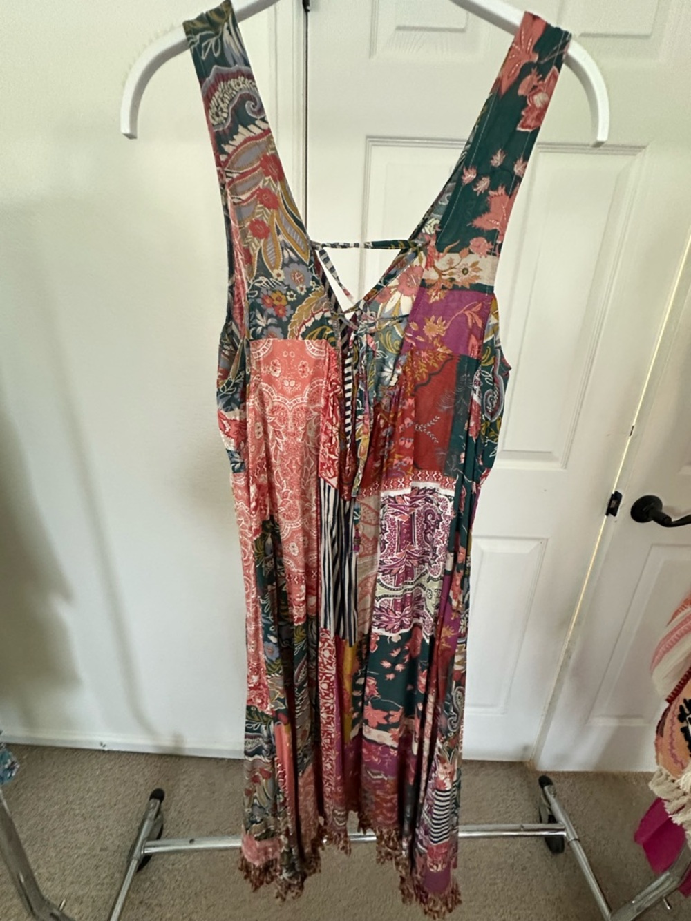 Anthropologie Multicolor Floral Paisley Maxi Dress - Picture 4 of 9